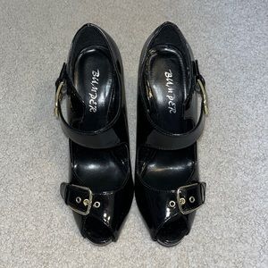 Brand New Black Bumper Heels